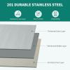 imageYITAHOME 60quot X 24quot Stainless Steel Table with Paper Towel Holder and 2 Drawers NSF Work Table with Drawer Metal Table Prep Table for Home Kitchen Restaurant Garage Warehouse2 Tiers W3 Drawers