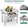 imageYITAHOME 60quot X 24quot Stainless Steel Table with Paper Towel Holder and 2 Drawers NSF Work Table with Drawer Metal Table Prep Table for Home Kitchen Restaurant Garage Warehouse2 Tiers W1 Drawer