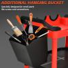imageYITAHOME Auto Detailing Cart with Wheels 3 Tier Rolling Detail Cart with 2 Polisher Brackets Car Wash Organizer Cart with 2 Hanging Plate ampamp Hooks ampamp Hanging Bucket for Garage Workshop Repair Shop