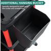 imageYITAHOME Auto Detailing Cart with Wheels 3 Tier Rolling Detail Cart with Long Hanging Plate ampamp Hooks ampamp Hanging Bucket Car Wash Organizer Cart for Detailers Garage Workshop Repair Shop Storage Tool