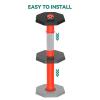 imageYITAHOME Delineator Post with Base 9 Pack Traffic Delineator Posts with Reflective Collars 45 inch Delineator Post Cones for Parking Lots Road Safety Construction Events9 PACK