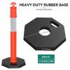 imageYITAHOME Delineator Post with Base 9 Pack Traffic Delineator Posts with Reflective Collars 45 inch Delineator Post Cones for Parking Lots Road Safety Construction Events6 PACK