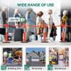 imageYITAHOME Delineator Post with Base 9 Pack Traffic Delineator Posts with Reflective Collars 45 inch Delineator Post Cones for Parking Lots Road Safety Construction Events9 PACK