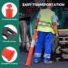imageYITAHOME Delineator Post with Base 9 Pack Traffic Delineator Posts with Reflective Collars 45 inch Delineator Post Cones for Parking Lots Road Safety Construction Events9 PACK