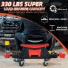 imageYITAHOME Detailing Stool with Wheels Mechanics Seat With 2 Removable Trays and Drawer Heavy Duty Rolling Garage Stool 330 LBS Capacity Rolling Tool Seat for Automotive Auto Repair Car Wash UpgradedUpgraded Stool