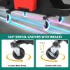 imageYITAHOME Detailing Stool with Wheels Mechanics Seat With 2 Removable Trays and Drawer Heavy Duty Rolling Garage Stool 330 LBS Capacity Rolling Tool Seat for Automotive Auto Repair Car Wash UpgradedUpgraded Stool
