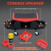 imageYITAHOME Detailing Stool with Wheels Mechanics Seat With 2 Removable Trays and Drawer Heavy Duty Rolling Garage Stool 330 LBS Capacity Rolling Tool Seat for Automotive Auto Repair Car Wash UpgradedUpgraded Stool