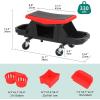 imageYITAHOME Detailing Stool with Wheels Mechanics Seat With 2 Removable Trays and Drawer Heavy Duty Rolling Garage Stool 330 LBS Capacity Rolling Tool Seat for Automotive Auto Repair Car Wash UpgradedUpgraded Stool