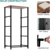 imageYITAHOME Dresser with 4 Drawers  Fabric Storage Tower Organizer Unit for Bedroom Living Room Hallway Closets  Sturdy Steel Frame Wooden Top ampamp Easy Pull Fabric BinsBlack and Rustic Brown