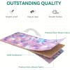 imageYITAHOME Dresser with 4 Drawers  Fabric Storage Tower Organizer Unit for Bedroom Living Room Hallway Closets  Sturdy Steel Frame Wooden Top ampamp Easy Pull Fabric BinsPurple