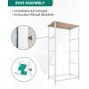 imageYITAHOME Dresser with 4 Drawers  Fabric Storage Tower Organizer Unit for Bedroom Living Room Hallway Closets  Sturdy Steel Frame Wooden Top ampamp Easy Pull Fabric BinsAcream White