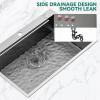 imageYITAHOME Drop In Kitchen Sink Workstation 30 Inch Top mount Stainless Steel Nano Gunmetal Black Sink wGlass Rinser Cutting Board Handmade Single Bowl Sink with Accessories 30 x 18 x 10inSilver Sink Workstation