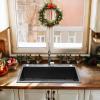 imageYITAHOME Drop In Kitchen Sink Workstation 30 Inch Top mount Stainless Steel Nano Gunmetal Black Sink wGlass Rinser Cutting Board Handmade Single Bowl Sink with Accessories 30 x 18 x 10inBlack