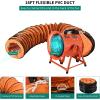 imageYITAHOME Explosion Proof Exhaust Fan 10 Inch Utility Blower Extractor Fan with Detachable Aframe Angle Adjustable Portable Ventilation Fan with 16FT Ventilator Duct Hose for Industrial Paint Booth12 Inch