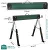 imageYITAHOME Folding Saw Horses 2 Pack 8 Speed Adjustable Legs Sawhorse Stand 4 x 4 Metal Top Heavy Duty Pro Bench for Woodworking Carpenters Contractors4x4 SawhorseHeavy Duty