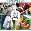 imageYITAHOME Folding Shopping Cart with Wheels Rolling Foldable Grocery Cart with Rear Basket Portable Collapsible Utility Cart with Reinforced mesh Bottom Panel for Shopping Groceries Laundry StorageLarge