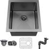 imageYITAHOME Kitchen Sink 33quot x 19quot x 10quot Undermount 304 Stainless Steel 5050 Double Bowl With Accessories 16 Gauge for Workstation Prep Kitchen BarBlack