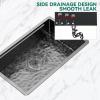 imageYITAHOME Kitchen Sink 33quot x 19quot x 10quot Undermount 304 Stainless Steel 5050 Double Bowl With Accessories 16 Gauge for Workstation Prep Kitchen BarBlack