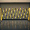 imageYITAHOME Metal Expandable Barricade Gate Outdoor 16FT Folding Security Gate Retractable Driveway Gate Folding Safety BarricadeYellowBlack