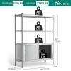 imageYITAHOME NSF Stainless Steel Shelves 60quot18quot60quot 4 Tier Storage Shelf Heavy Duty Shelving for Kitchen Garage Office Restaurant Warehouse 201 Bright Silver481860