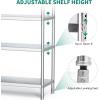 imageYITAHOME NSF Stainless Steel Shelves 60quot18quot60quot 4 Tier Storage Shelf Heavy Duty Shelving for Kitchen Garage Office Restaurant Warehouse 201 Bright Silver601872