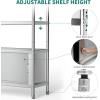 imageYITAHOME NSF Stainless Steel Shelves 60quot18quot60quot 4 Tier Storage Shelf Heavy Duty Shelving for Kitchen Garage Office Restaurant Warehouse 201 Bright Silver481860