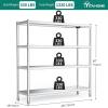 imageYITAHOME NSF Stainless Steel Shelves 60quot18quot60quot 4 Tier Storage Shelf Heavy Duty Shelving for Kitchen Garage Office Restaurant Warehouse 201 Bright Silver601860