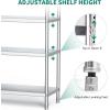 imageYITAHOME NSF Stainless Steel Shelves 60quot18quot60quot 4 Tier Storage Shelf Heavy Duty Shelving for Kitchen Garage Office Restaurant Warehouse 201 Bright Silver481872