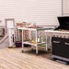 imageYITAHOME NSF Stainless Steel Table 30quot X 24quot Work Table with Wheels 2 Shelves Metal Prep Worktable for Home Kitchen Restaurant Garage Warehouse OutdoorBasic wwheels
