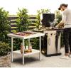 imageYITAHOME NSF Stainless Steel Table 30quot X 24quot Work Table with Wheels 2 Shelves Metal Prep Worktable for Home Kitchen Restaurant Garage Warehouse OutdoorModern