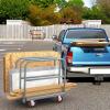 imageYITAHOME Platform Truck Cart with Cage 42 x 26 in 1000LBS Capacity Folding Cart with WheelsHeavy Duty Hand Moving CartFoldable Dolly Cart with Basket for Warehouse Luggage Moving2200 LBS