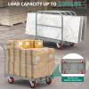 imageYITAHOME Platform Truck Cart with Cage 42 x 26 in 1000LBS Capacity Folding Cart with WheelsHeavy Duty Hand Moving CartFoldable Dolly Cart with Basket for Warehouse Luggage Moving2200 LBS