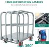 imageYITAHOME Platform Truck Cart with Cage 42 x 26 in 1000LBS Capacity Folding Cart with WheelsHeavy Duty Hand Moving CartFoldable Dolly Cart with Basket for Warehouse Luggage Moving2200 LBS