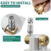 imageYITAHOME Pressure Washer Surface Cleaner 18quot Dual Handle with 2 Nozzles ampamp 4 Replacements High Pressure Cleaner for Driveways Sidewalks Patios Stainless Steel ampamp 38quot Quick Connector 4000 PSIStainless Steel