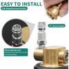imageYITAHOME Pressure Washer Surface Cleaner 18quot Dual Handle with 2 Nozzles ampamp 4 Replacements High Pressure Cleaner for Driveways Sidewalks Patios Stainless Steel ampamp 38quot Quick Connector 4000 PSIPP Plastic