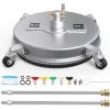 imageYITAHOME Pressure Washer Surface Cleaner 18quot Dual Handle with 2 Nozzles ampamp 4 Replacements High Pressure Cleaner for Driveways Sidewalks Patios Stainless Steel ampamp 38quot Quick Connector 4000 PSIStainless Steel