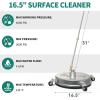 imageYITAHOME Pressure Washer Surface Cleaner 18quot Dual Handle with 2 Nozzles ampamp 4 Replacements High Pressure Cleaner for Driveways Sidewalks Patios Stainless Steel ampamp 38quot Quick Connector 4000 PSIStainless Steel