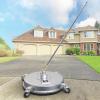 imageYITAHOME Pressure Washer Surface Cleaner 18quot Dual Handle with 2 Nozzles ampamp 4 Replacements High Pressure Cleaner for Driveways Sidewalks Patios Stainless Steel ampamp 38quot Quick Connector 4000 PSIStainless Steel