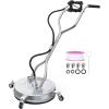 imageYITAHOME Pressure Washer Surface Cleaner 18quot Dual Handle with 2 Nozzles ampamp 4 Replacements High Pressure Cleaner for Driveways Sidewalks Patios Stainless Steel ampamp 38quot Quick Connector 4000 PSIStainless Steel
