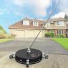 imageYITAHOME Pressure Washer Surface Cleaner 18quot Dual Handle with 2 Nozzles ampamp 4 Replacements High Pressure Cleaner for Driveways Sidewalks Patios Stainless Steel ampamp 38quot Quick Connector 4000 PSIPP Plastic