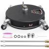 imageYITAHOME Pressure Washer Surface Cleaner 18quot Dual Handle with 2 Nozzles ampamp 4 Replacements High Pressure Cleaner for Driveways Sidewalks Patios Stainless Steel ampamp 38quot Quick Connector 4000 PSIPP Plastic