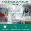 imageYITAHOME Pressure Washer Surface Cleaner 18quot Dual Handle with 2 Nozzles ampamp 4 Replacements High Pressure Cleaner for Driveways Sidewalks Patios Stainless Steel ampamp 38quot Quick Connector 4000 PSIStainless Steel