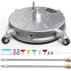imageYITAHOME Pressure Washer Surface Cleaner 18quot Dual Handle with 2 Nozzles ampamp 4 Replacements High Pressure Cleaner for Driveways Sidewalks Patios Stainless Steel ampamp 38quot Quick Connector 4000 PSIStainless Steel