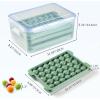 imageYITAHOME Round Ice Ball Cube Trays with Lid and Bin Ice Ball Maker Molds for Freezer Ice Container for Coffee Drinks Beverage Juice Cocktails Whiskey