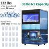imageYITAHOME Round Ice Cube Trays Ice Ball Maker Molds with Lid and Bin for Freezer Ice Container for Coffee Drinks Beverage Juice Cocktails WhiskeySilver