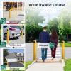 imageYITAHOME Safety Bollard Post 36quot x 45quot Steel Bollards for Warehouse Yellow 1 Pack2 PACK