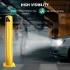 imageYITAHOME Safety Bollard Post 36quot x 45quot Steel Bollards for Warehouse Yellow 1 Pack4 PACK