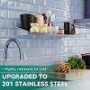 imageYITAHOME Stainless Steel Shelf 14 x 36 Inches Wall Mount Metal Floating Sheld with Transparent Silicone Mat NSF Commercial Kitchen Shelving Rack for Storage Restaurant Home Hotel Garage1436
