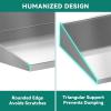 imageYITAHOME Stainless Steel Shelf 14 x 36 Inches Wall Mount Metal Floating Sheld with Transparent Silicone Mat NSF Commercial Kitchen Shelving Rack for Storage Restaurant Home Hotel Garage1424