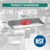 imageYITAHOME Stainless Steel Shelf 14 x 36 Inches Wall Mount Metal Floating Sheld with Transparent Silicone Mat NSF Commercial Kitchen Shelving Rack for Storage Restaurant Home Hotel Garage1424